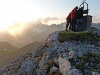 Abendstimmung beim Denkmal